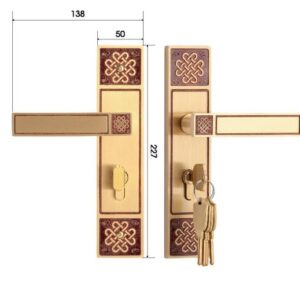 Khóa cửa chính Demax CLK319 Brass