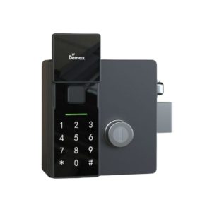 Ảnh thực tế khóa cửa cổng sắt (Remote+ App wifi) Demax SL608 IP56