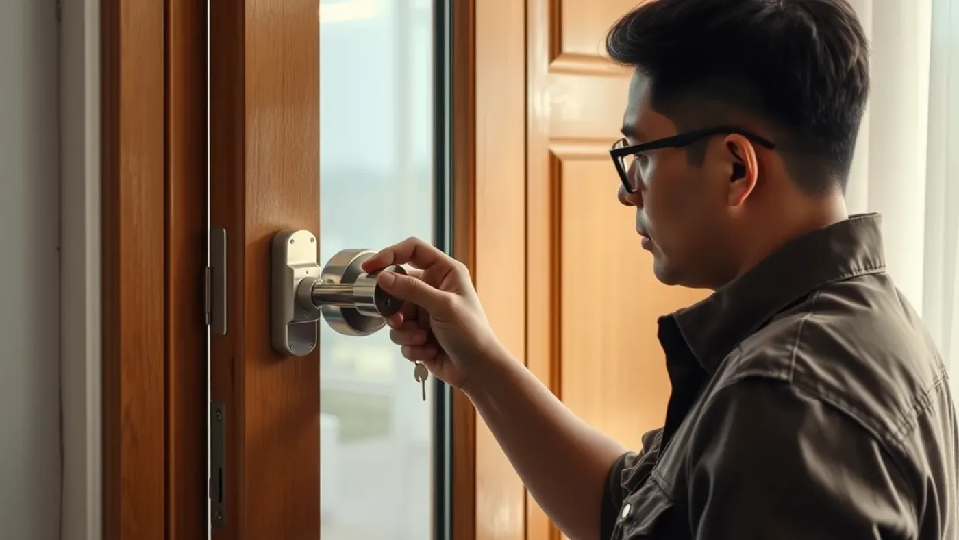 Kiểm tra cách mở khóa cửa nhôm bị kẹt
