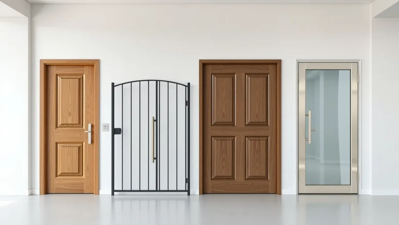 Các loại cửa và phụ kiện khoá phổ biến