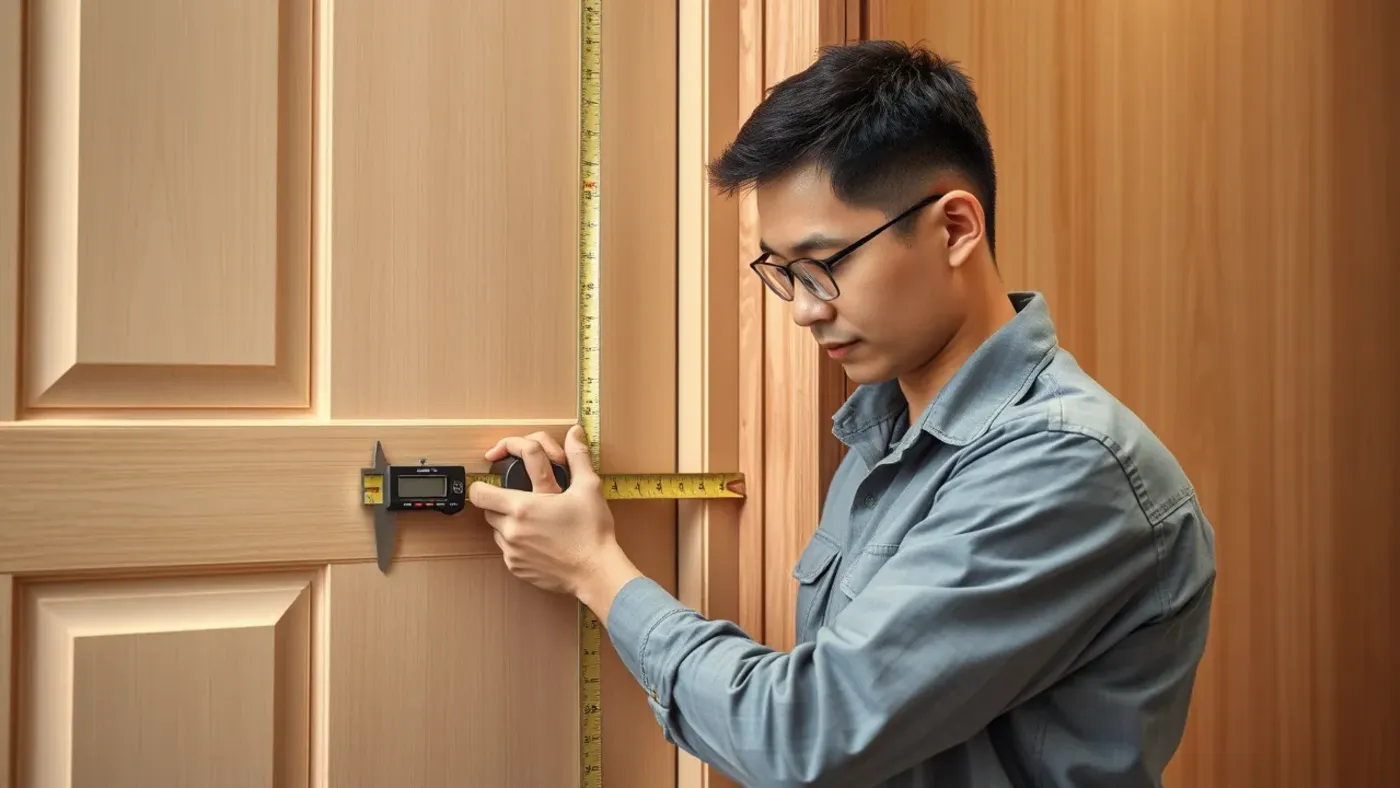 đo đố cửa trước khi chọn khóa kết nối