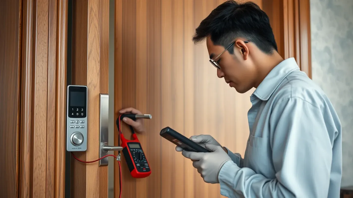 kỹ thuật viên chẩn đoán khóa điện tử