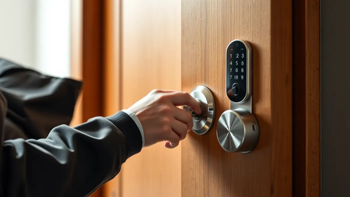 Kiểm tra pin và chốt khóa điện tử